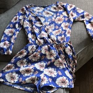 Short floral romper